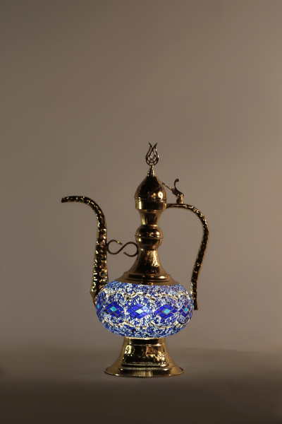 No.3 Size Antique Mosaic Pitcher Lamp